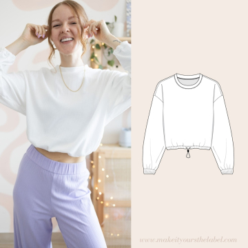 E-book Make it yours Cropped & Oversized Sweater, Duits