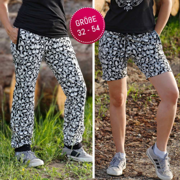Patron pantalon de jogging / short femme pdf Laiska Maker Mauz, en français