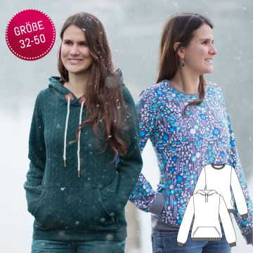 Ebook patron pullover sweat-shirt femme Nafia Maker Mauz, en francais