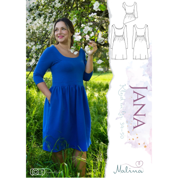 Ebook patron robe femme Jana MaLiNa, en allemand
