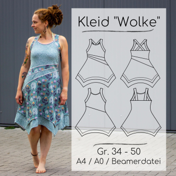 E-Book ManjiPuh Kleid Wolke, en allemand