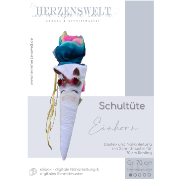 E-Book Meine Herzenswelt Einhorn-Schultüte