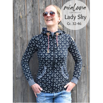 E-Book Mialuna Damen Sweatjacke Lady Sky, duits