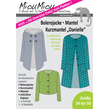 E-Book Miou Miou Bolero veste / manteaux Danielle, en allemand