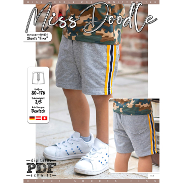 Ebook patron pantalon enfant Jolisa Miss Doodle H1031, en français