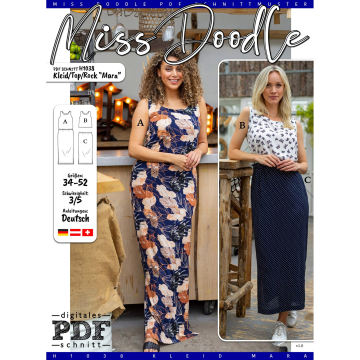 E-Book Miss Doodle H1038 Damenkleid/Top/Rock Mara