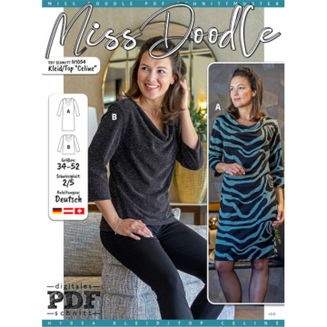 E-Book Miss Doodle H1054 Jurk / Top Celine, nederlands