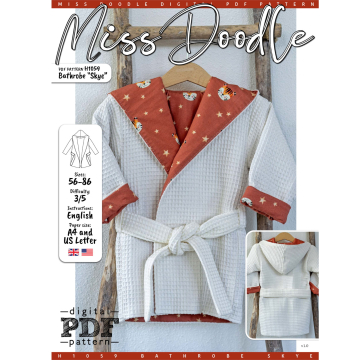 E-Book Miss Doodle H1059 Kinder-Bademantel Skye