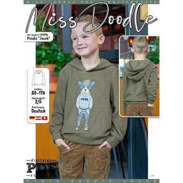 Ebook patron sweat-shirt enfant Jacob Miss Doodle, en français