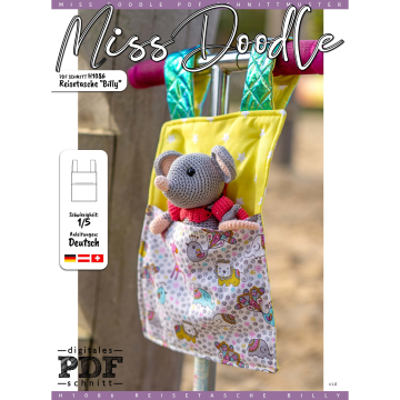 Patron organisateur / sacoche de vélo pdf Billy Miss Doodle H1086, en français