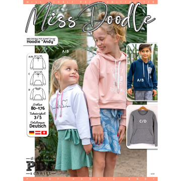 E-Book Miss Doodle P1107 Hoodie Andy