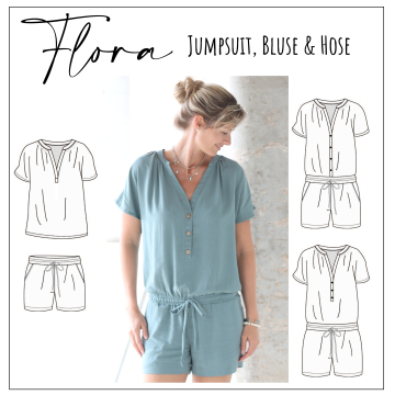 E-book Moeve.Design Jumpsuit Blouse, Broek, Flora Dames, Duits