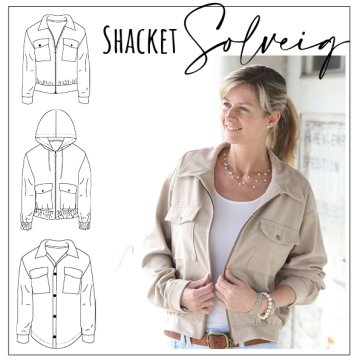 Patron veste femme pdf Solveig Moeve.Design, en allemand