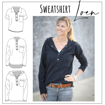 E-book Moeve.Design Sweatshirt Loen Dames, Duits
