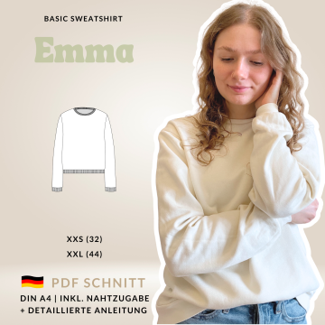 E-book Moreauthentic Basic Sweatshirt Emma, Duits