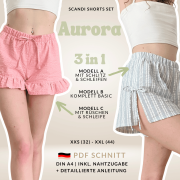 E-book Moreauthentic Shorts Set Aurora, Duits