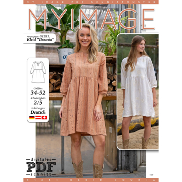E-book My Image S1281 Jurk Dames Dounia, Nederlands
