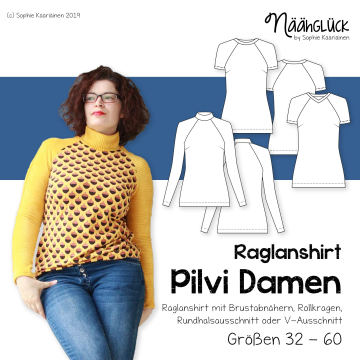 E-book Näähglück Dames Raglan-Shirt Pilvi, Duits