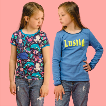 Ebook patron t-shirt enfant LALU Nähfrosch, en allemand