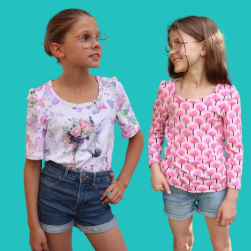 Ebook patron t-shirt enfant Trendi Nähfrosch, en allemand