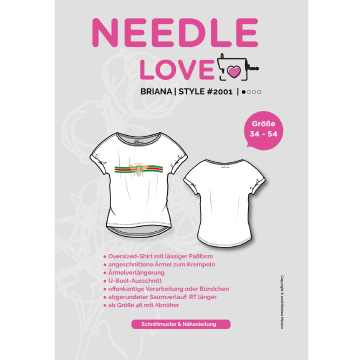 E-book Needle Love Shirt BRIANAtee, Duits