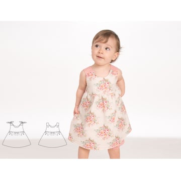 Ebook patron robe bébé Clara Patternforkids, en allemand