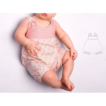 Ebook patron salopette bébé Luna Patternforkids, en allemand
