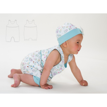 Ebook patron combinaison & bonnet bébé Dolce Patternforkids, en allemand