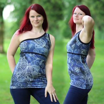 Ebook patron t-shirt/robe femme Niela´s heiße Schulter Phibobo´s Zaubernadel, en allemand