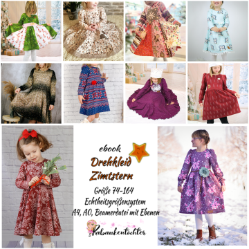 E-Book Rabaukentochter Drehkleid Zimtstern Kids