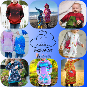 Ebook patron sweat/robe enfant Kuschelwölkchen Rabaukentochter, en allemand