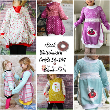 E-Book Rabaukentochter Kinder/Baby Longhoodie Wattebausch