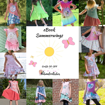Ebook patron tunique/robe enfant/bébé Summerwings Rabaukentochter, en allemand