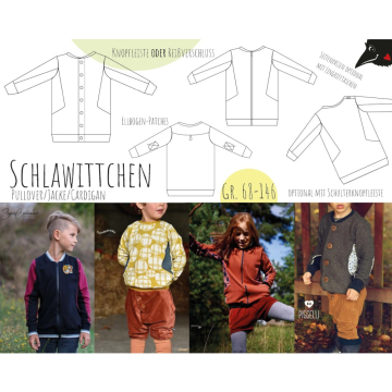 Ebook patron pullover/veste/cardigan enfant 'Schlawittchen' Rabaukowitsch, en allemand