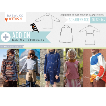 Ebook Supplément du patron robe, jupe, t-shirt enfant Schabernack Rabaukowitsch, en allemand