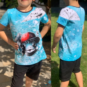 Patron t-shirt enfant pdf Alpha Rosalieb & Wildblau, en allemand