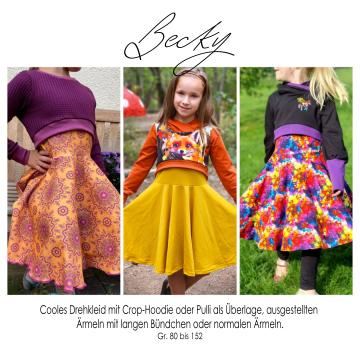 E-Book Rosalieb & Wildblau Crop-Oberteil / Kleid Becky Kids