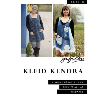 Ebook patron robe salopette femme Kendra Safilou, en allemand
