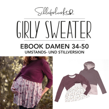 E-Book Schleiferlwerk Shirt Damen Girly Sweater Umstandsversion, duits