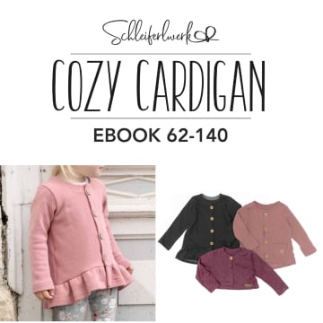 Ebook patron cardigan femme Cozy Schleiferlwerk, en allemand