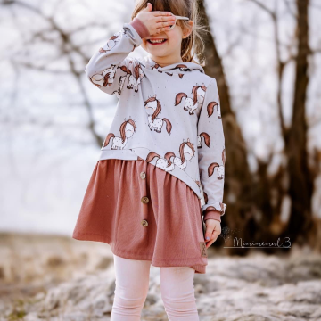 Patron robe sweat enfant pdf Layer Schneiderline, en allemand