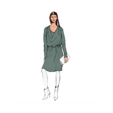 E-Book Schnittmuster Berlin Damen Jerseykleid Jana
