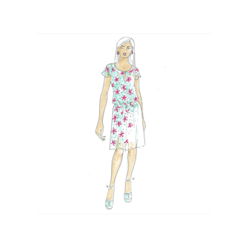 E-Book Schnittmuster Berlin Damen Sommerkleid Gitte