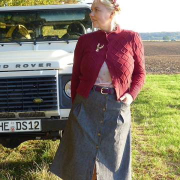 E-Book Schwalbenliebe Damen Jeansrock Rebel Heart