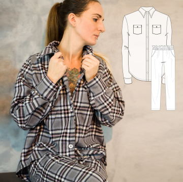 E-book Schwalbenliebe Flanellbluse/Kleid Damen MARGRÉT, Duits