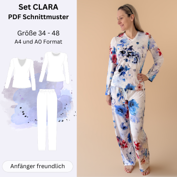 E-book Sew4Me Dames Sleepwear Set Clara, Duits