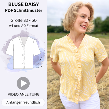 E-book Sew4Me Dames Blouse Daisy, Duits
