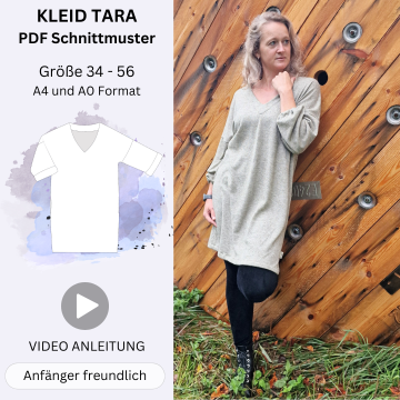 Patron robe femme pdf Tara Sew4Me, en allemand