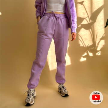 Patron pantalon de jogging femme pdf Harald Sewingmachina, en allemand & en anglais