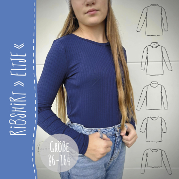 Patron t-shirt enfant pdf Eltje Snygges, en allemand